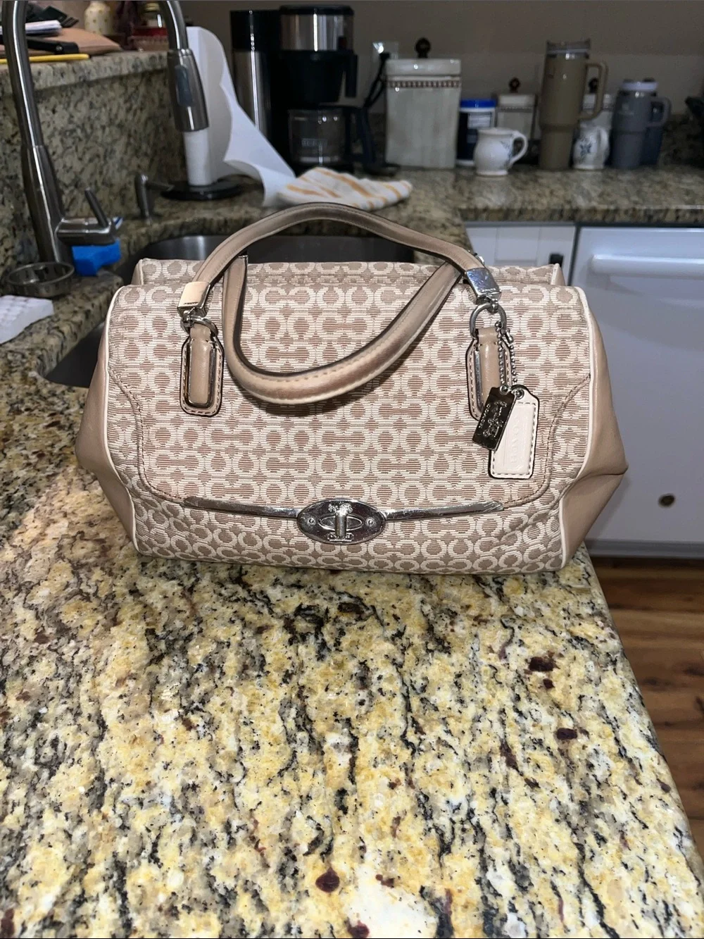 EUC Authentic Coach Madison Madeline East/West Handbag.